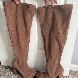 Fashion Nova Tan Over-the-Knee Boots